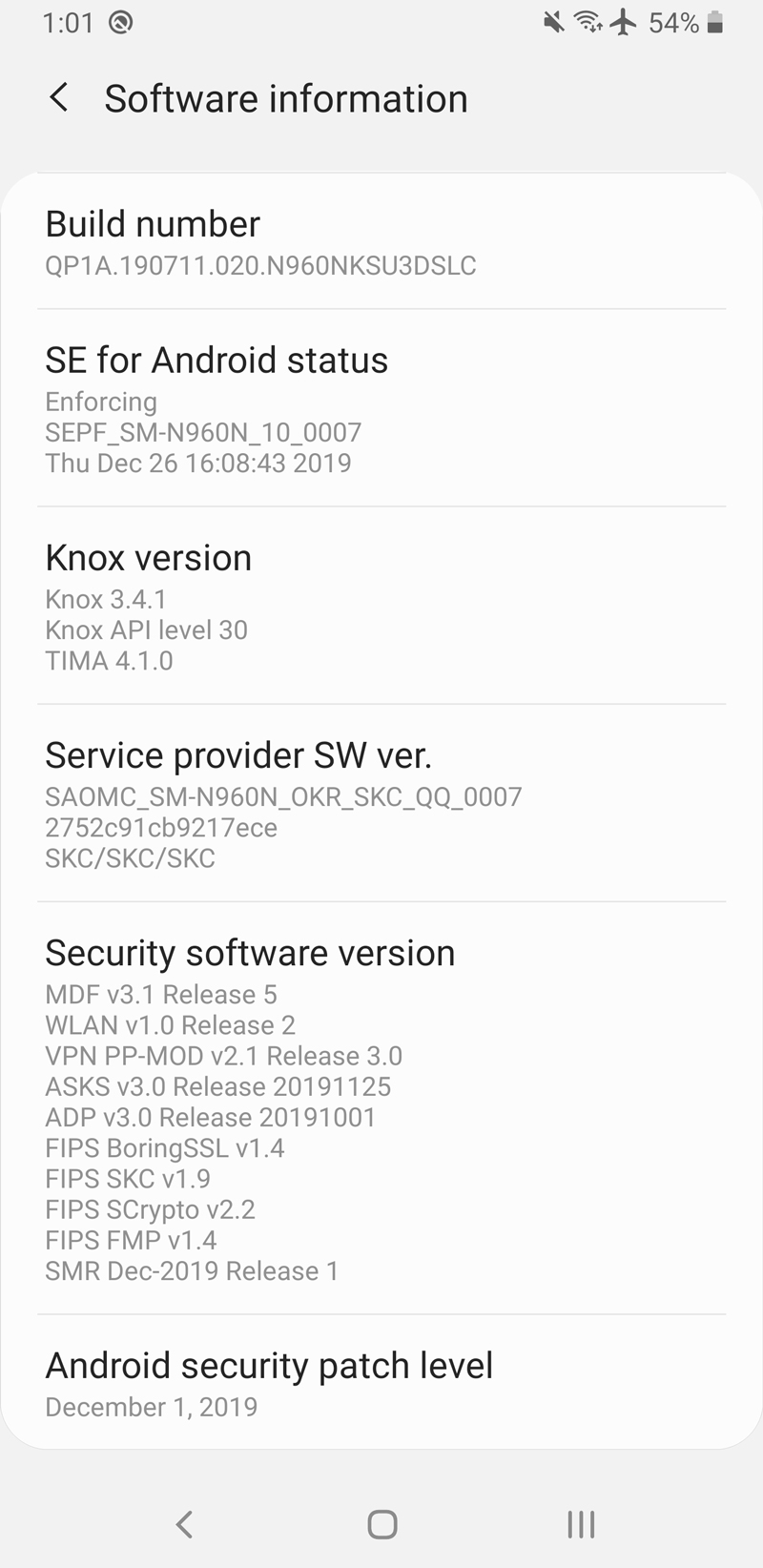 Samsung Galaxy Note 9 Receives Android 10 One UI 2.0 Korean